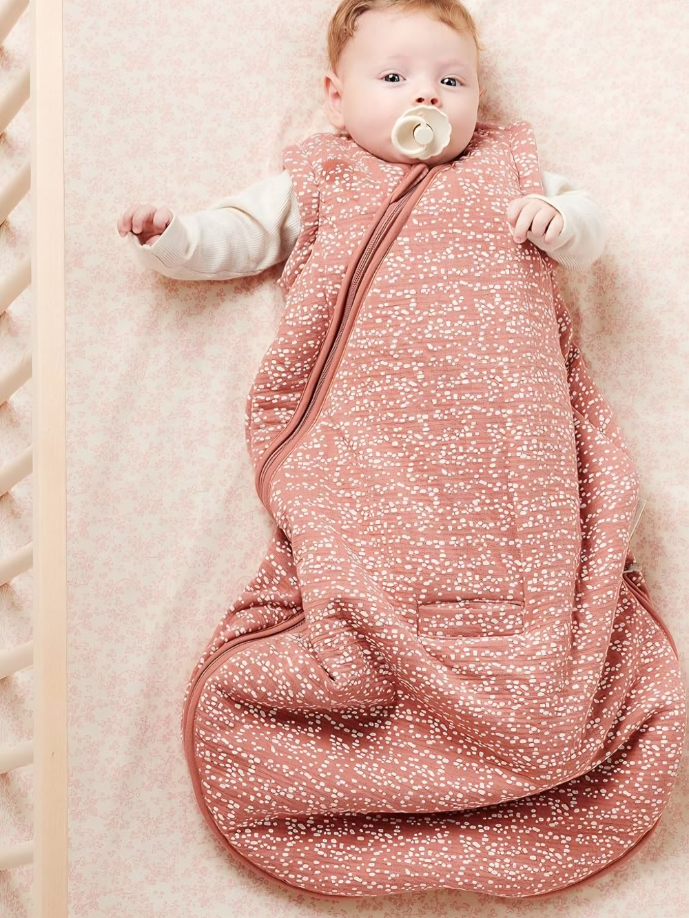 Sweet Bamboo Baby Sack Sleeveless Baby Sleep Bag Full Zipper Winter 9/18 Months